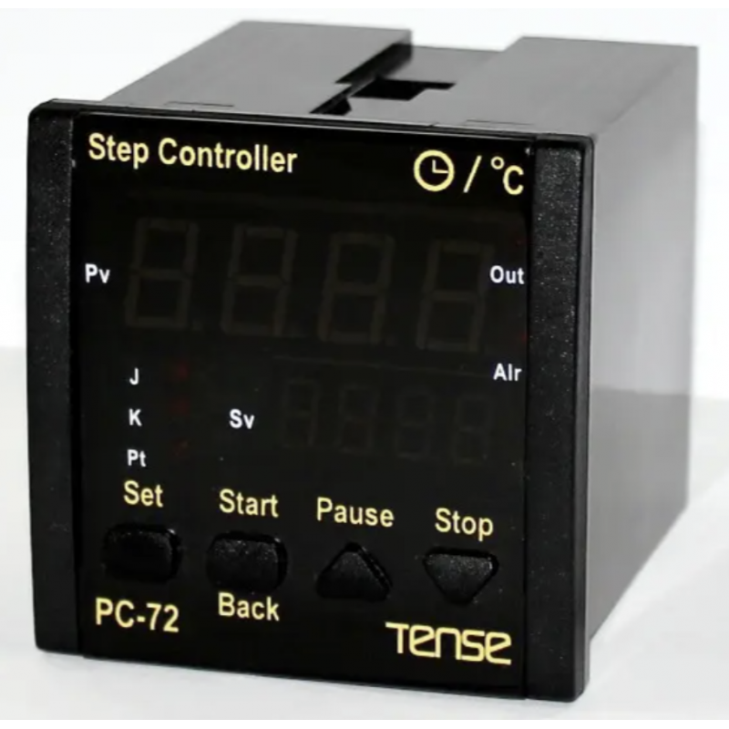 DTA-72 - Ступенчатый температурный контроллер PID с таймером, 220 В АС, 72х72, TENSE