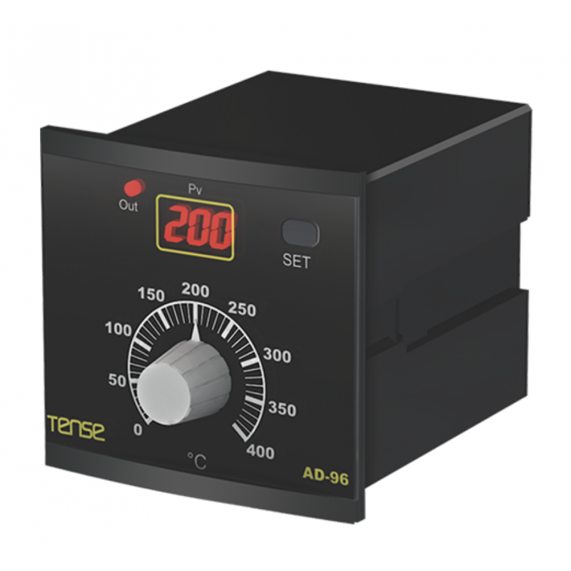 AD-96 - Температурный контроллер, 0-400°C, 220 В АС, 96х96, TENSE AD-96 - Температурный контроллер, 0-400°C, 220 В АС, 96х96, TENSE