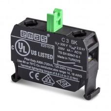 Блок-контакт (1НО) для использования с кнопками серии B, для постов PV, EMAS (C3BK)