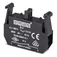 Блок-контакт STOP (двойная скорость) 1NC, для постов PV, EMAS (PVB2)