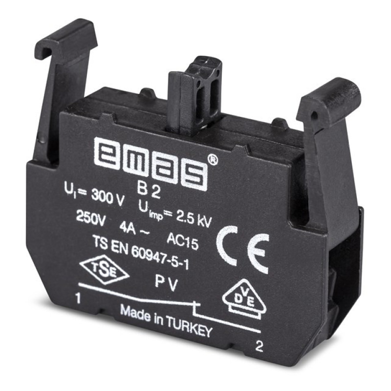 Блок-контакт STOP (двойная скорость) 1NC, для постов PV, EMAS (PVB2)