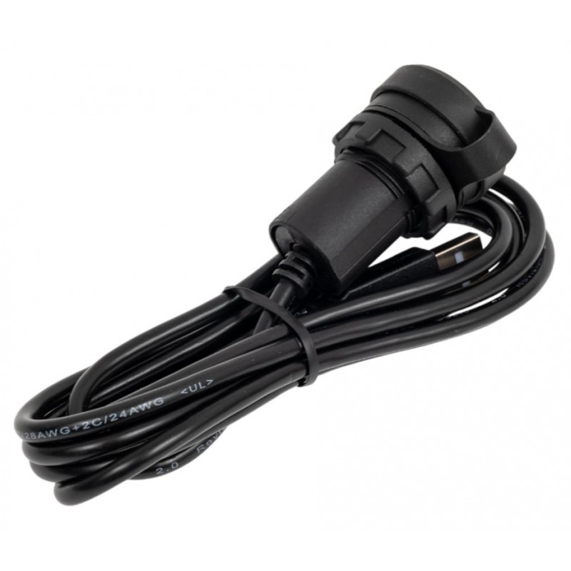 USB-разъем с проводом 1,5м Ø22 с защитной крышкой, USB 3.0, EMAS (BUSB)