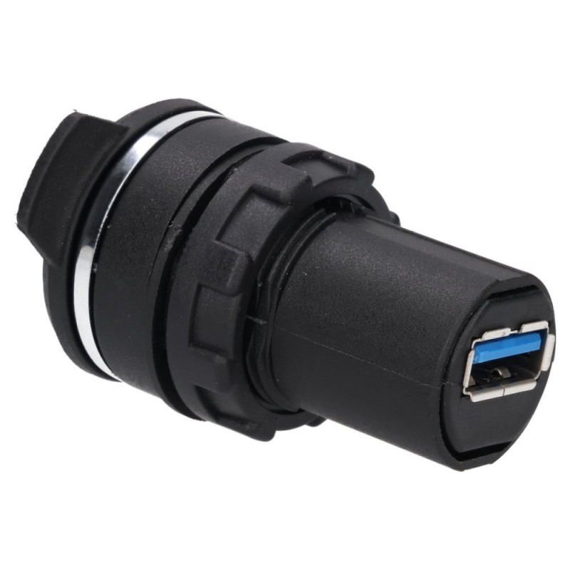 USB-разъем Ø22 с защитной крышкой, USB 3.0, EMAS (BUSB30)