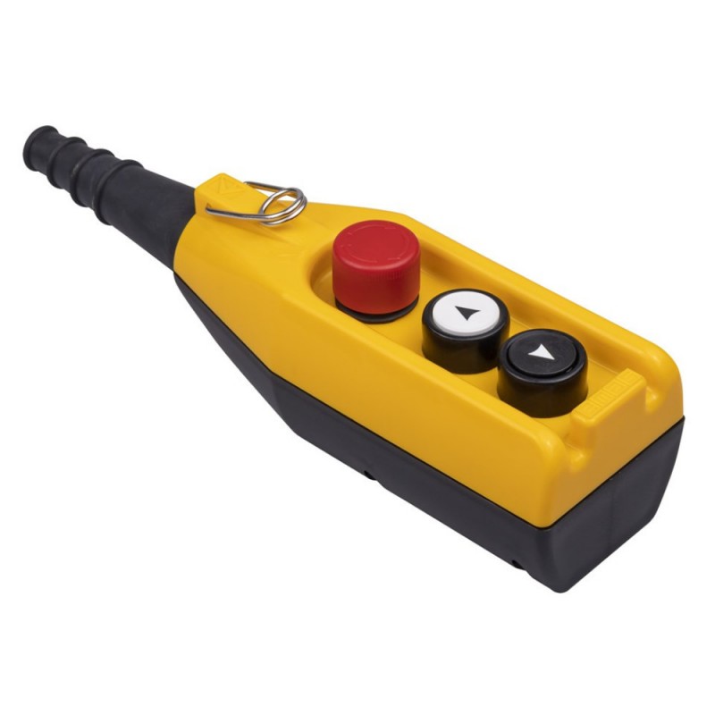 Пульт управления 2-кнопки(1 скорость) и кнопкой стоп d=30мм, IP 65, EMAS (PV3E30B2)