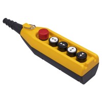 Пульт управления 4-кнопки(2 скорости) и кнопкой стоп d=30мм, IP 65, EMAS (PV5E30B44)