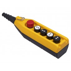 Пульт управления 4-кнопки(2 скорости) и кнопкой стоп d=30мм, IP 65, EMAS (PV5E30B44)