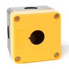 Пластиковый кнопочный пост 1-местный, Желтый, серия PBO, Plastim (PB-BK01Y)