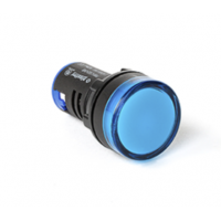 Лампа сигнальная LED Ø22 мм, синяя, 24 В AC/DC, серия PBO, Plastim (PB0-LS22-24B)