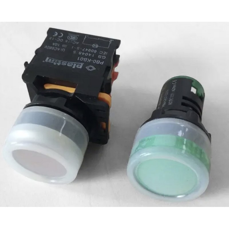 Защитный силиконовый колпачок Ø22 мм, прозрачный, серия PBO, Plastim (PB0-SB22)