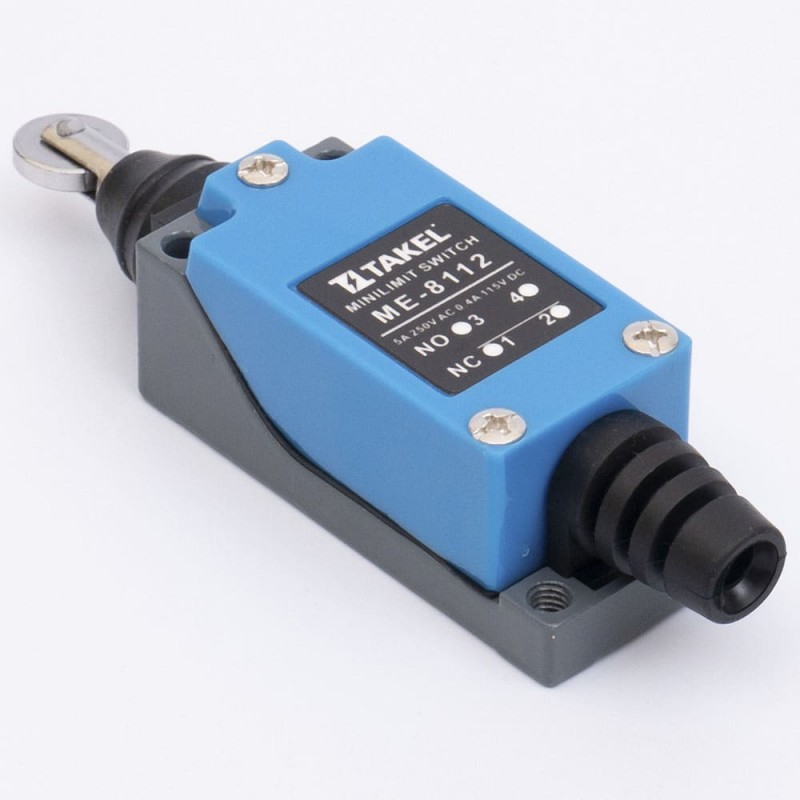 Концевой выключатель 8112 с металлическим роликовым плунжером, 1NO+1NC, IP65, TAKEL (505354)