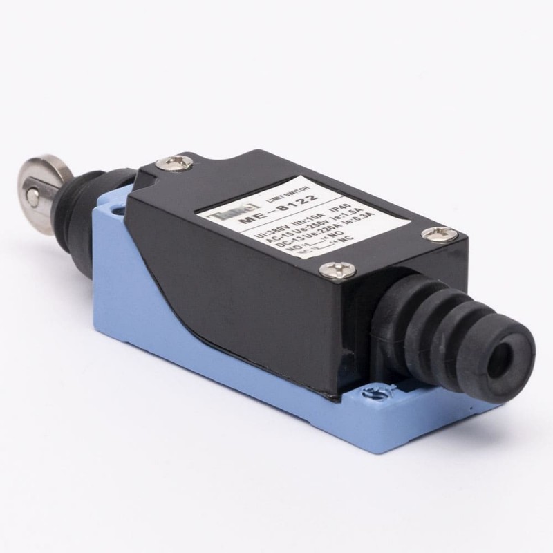 Концевой выключатель 8122 с металлическим роликовым плунжером, 1NO+1NC, IP65, TAKEL (505355)