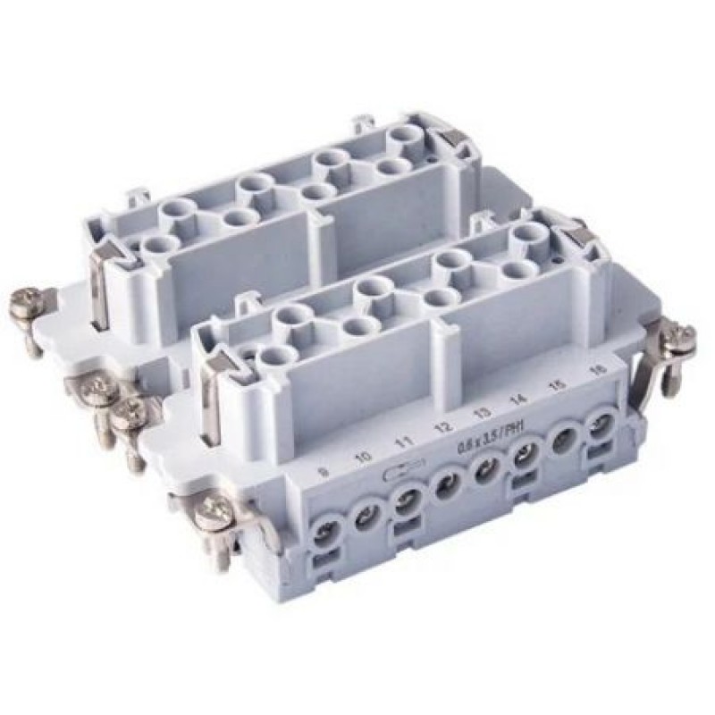 Контактная группа HDC 32P+E, 16А, 500В, винтовые зажимы, гнездо, TP Electric (24-1616-200-01+24-1616-210-01)