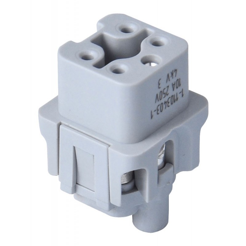 Контактная группа HDC 4P+E, 10А, 230–400В, винтовые зажимы, гнездо, TP Electric (24-0510-200-01)