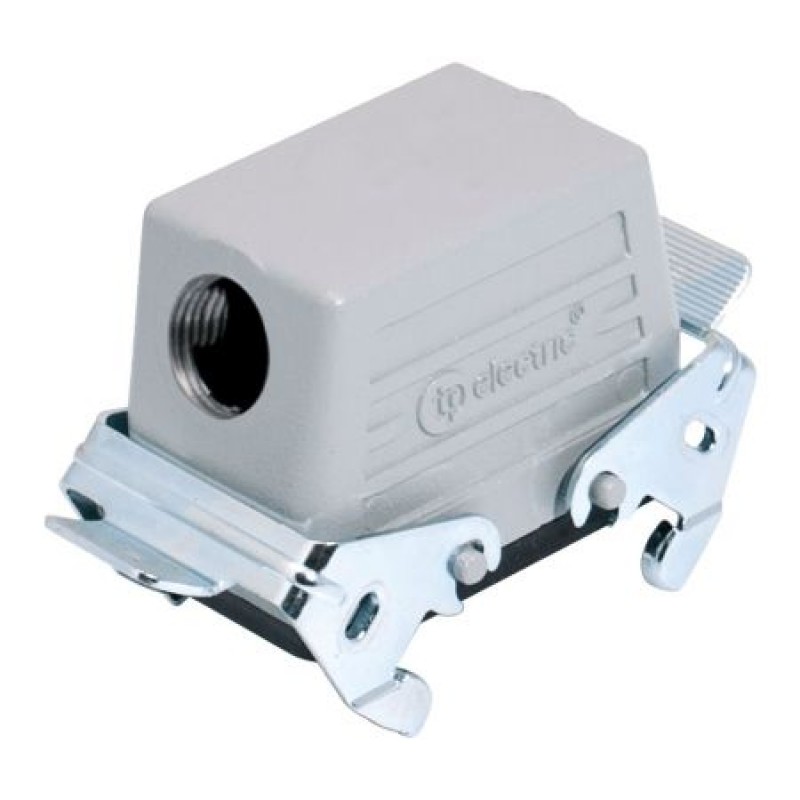 Корпус кабельного гнезда HDC 10P+E, 16А, ввод сбоку, TP Electric (24-1016-32-06P16)