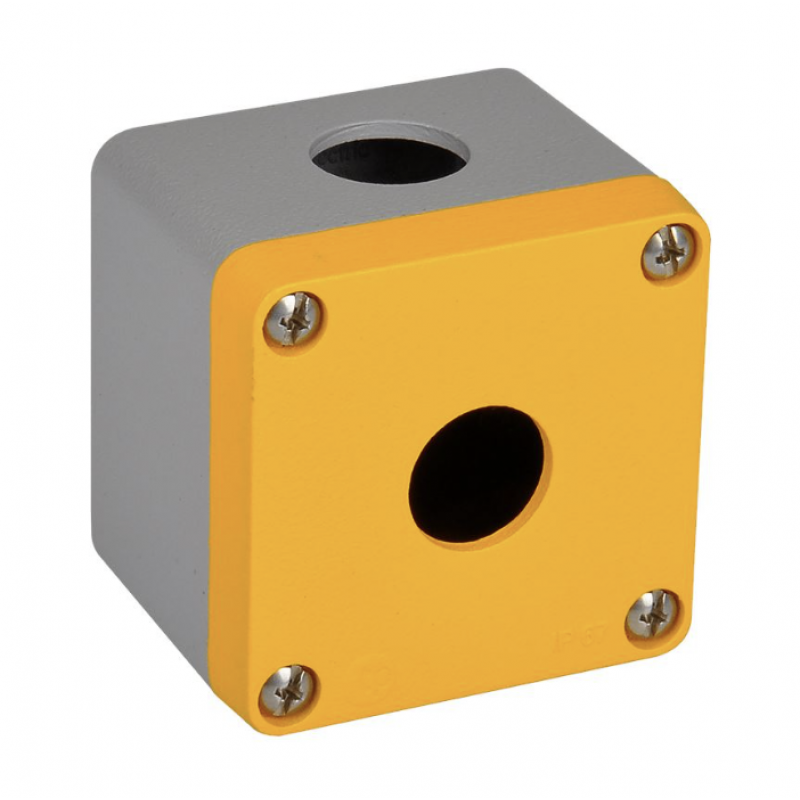 Алюминиевый кнопочный пост 1-местный, Желтый, IP 67, TP Electric (3390-820-0600)