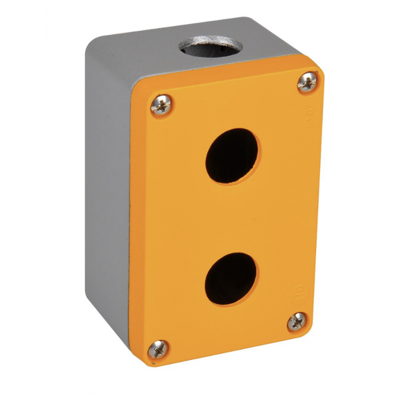 Алюминиевый кнопочный пост 2-местный, Желтый, IP 67, TP Electric (3390-821-0600)