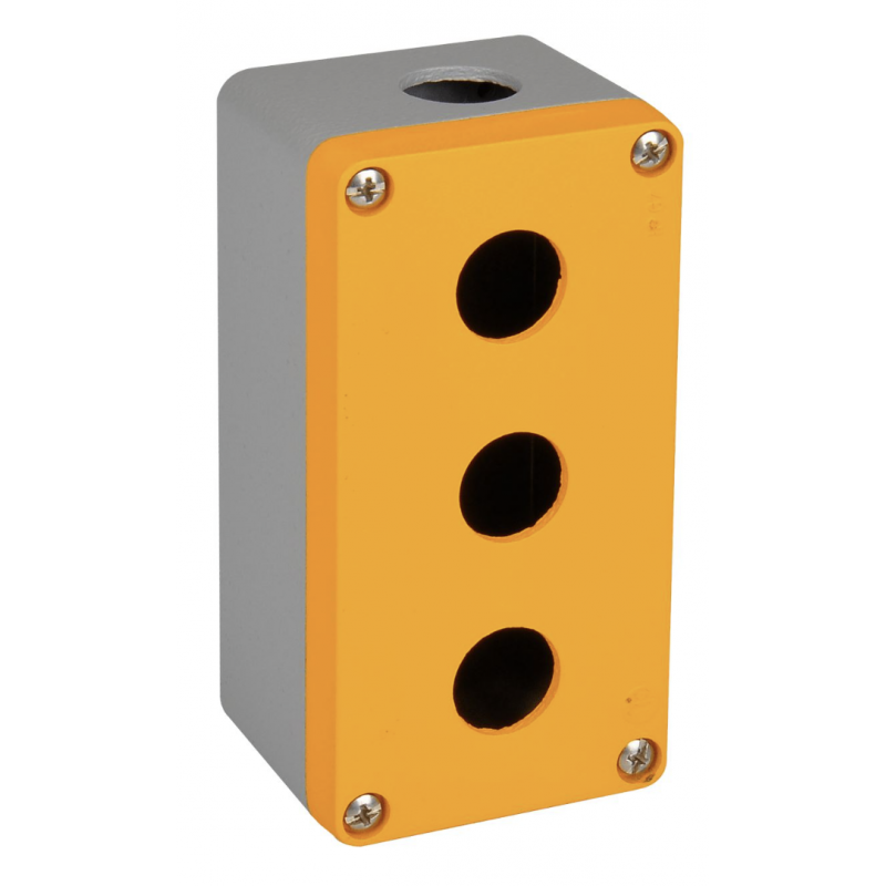 Алюминиевый кнопочный пост 3-местный, Желтый, IP 67, TP Electric (3390-822-0600)