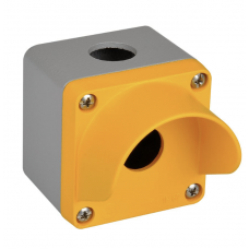 Алюминиевый кнопочный пост 1-местный с козырьком, Желтый, IP 67, TP Electric (3390-830-0600)