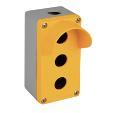 Алюминиевый кнопочный пост 3-местный с козырьком, Желтый, IP 67, TP Electric (3390-832-0600)