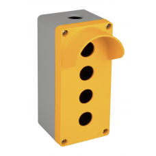 Алюминиевый кнопочный пост 4-местный с козырьком, Желтый, IP 67, TP Electric (3390-833-0600)