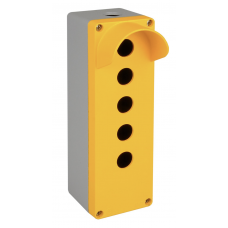 Алюминиевый кнопочный пост 5-местный с козырьком, Желтый, IP 67, TP Electric (3390-834-0600)