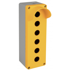 Алюминиевый кнопочный пост 6-местный с козырьком, Желтый, IP 67, TP Electric (3390-835-0600)