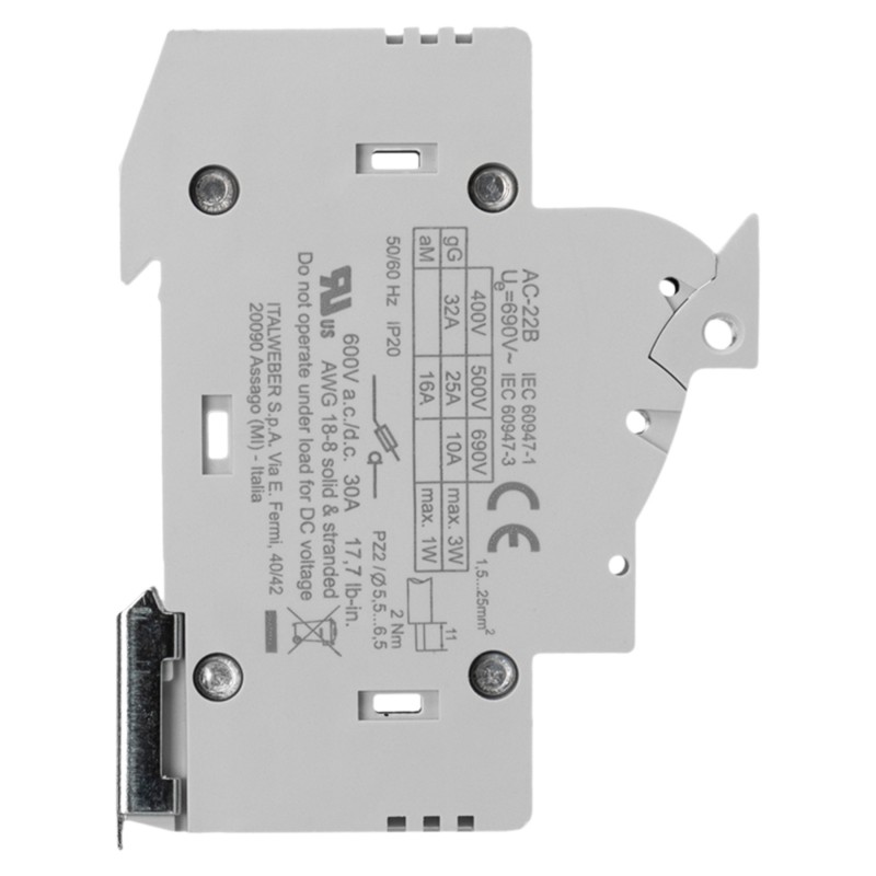 2341038 - Разъединитель под предохранитель DCH, 1P Ie-32A, 10×38 мм, ITALWEBER