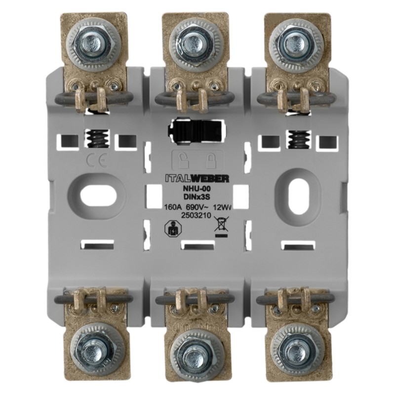 2503210 - Держатель предохранителя 3P  Ie-160A, NH-00, ITALWEBER
