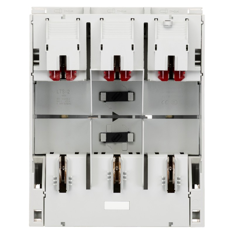 432.24.60.23 - Горизонтальный блок рубильник под шину 60 мм BTHC, 3P Ie-400 A, NH-2, М10, Pronutec