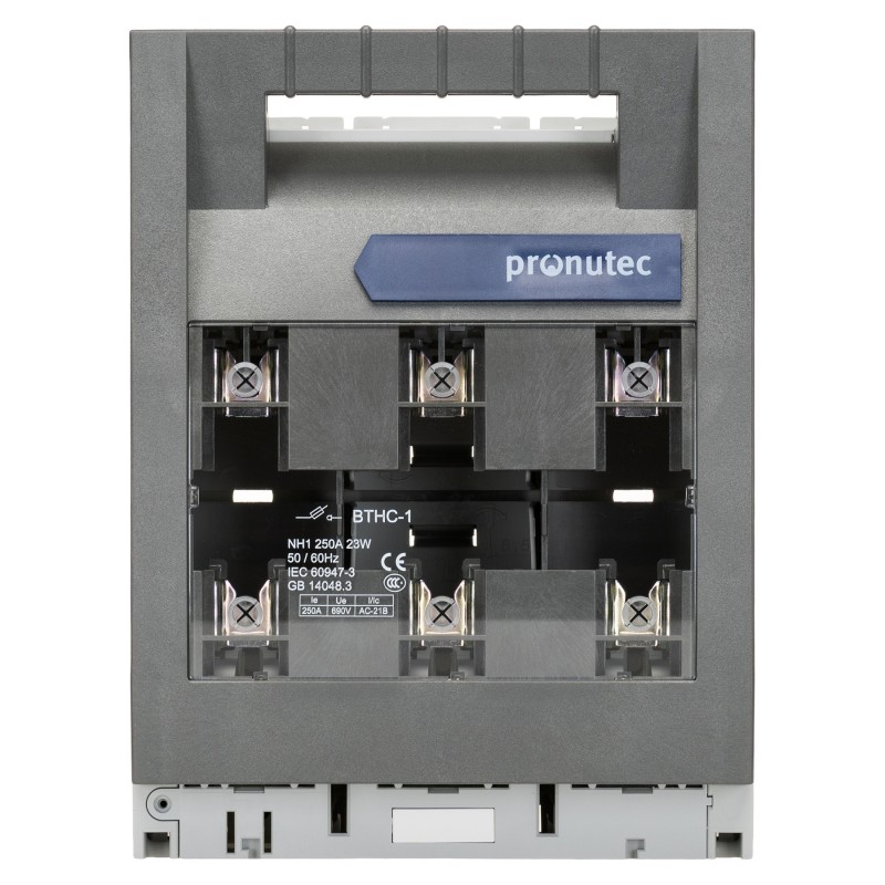 432.13.20.13 - Горизонтальный блок рубильник на панель BTHC, 3P Ie-250 A, NH-1, М10, Pronutec